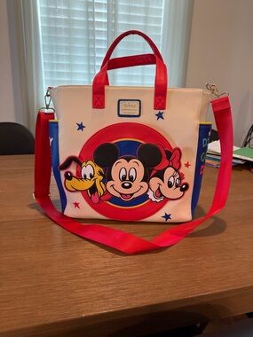 Disney Red White Blue Mickey & Friends Tote